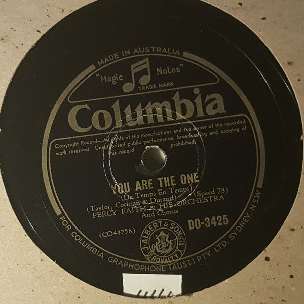 Percy Faith And His Orchestra And Chorus : The Loveliest Night Of The Year / You Are The One (Shellac, 10")