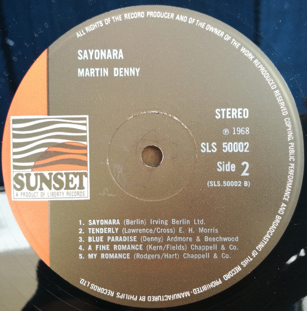 Martin Denny : Sayonara (LP, Comp)