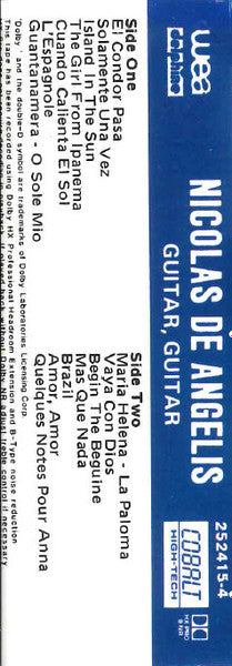 Nicolas de Angelis : Guitar Guitar (Cass, Album)
