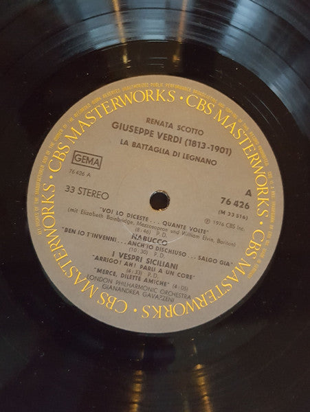 Renata Scotto Sings Verdi* : Renata Scotto Sings Verdi (LP, Album, Gat)