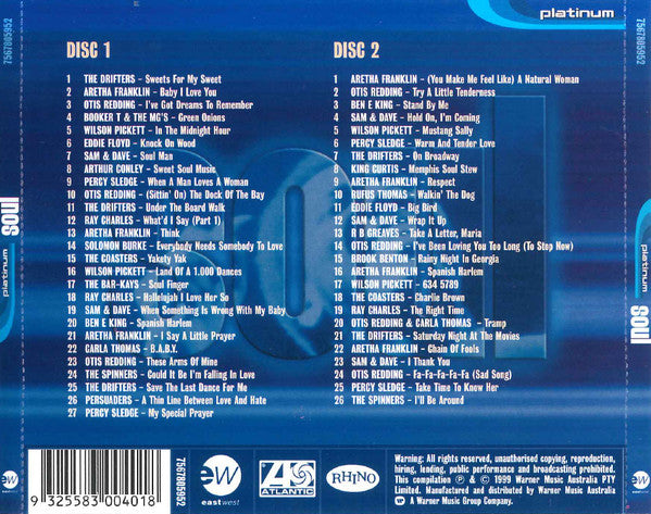 Various : Platinum Soul (2xCD, Comp, RM)