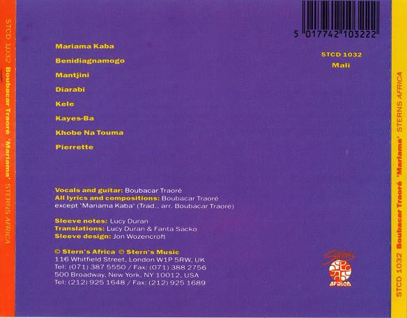 Boubacar Traoré : Mariama (CD, Album)