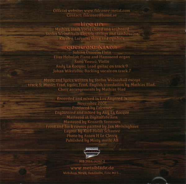 Falconer : Chapters From A Vale Forlorn (CD, Album)