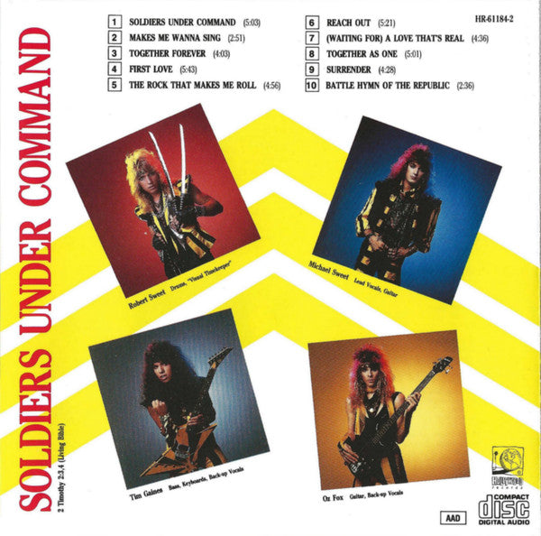 Stryper : Soldiers Under Command (CD, Album, RE)