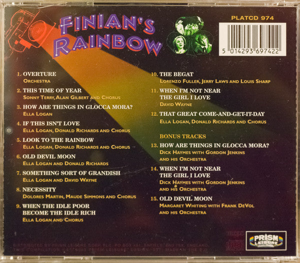 Burton Lane, E.Y. Harburg : Finian's Rainbow (CD, Album, RE)