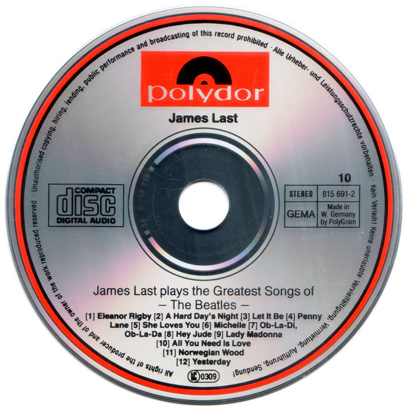 James Last : The Greatest Songs Of The Beatles (CD, Album)