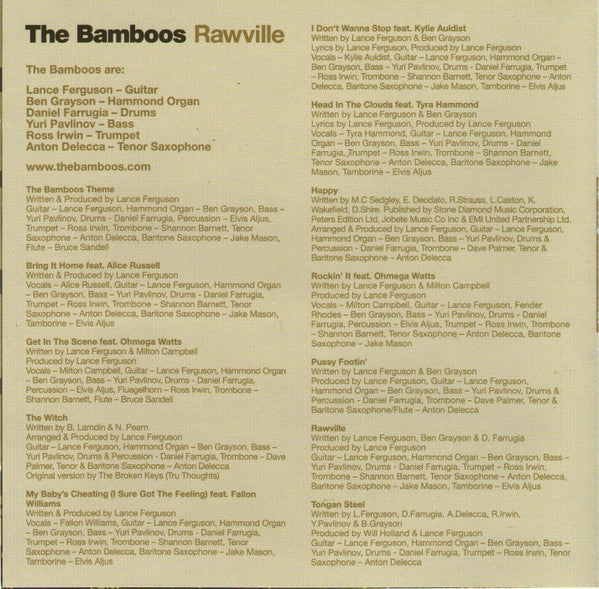 The Bamboos : Rawville (CD, Album)