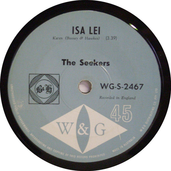 The Seekers : Cotton Fields (7")
