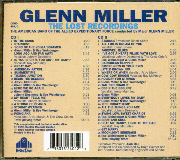 Glenn Miller : The Lost Recordings (2xCD, Album, Mono, RM)