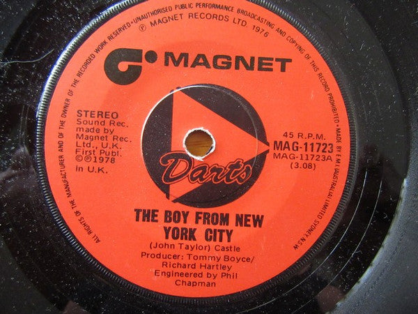 Darts : The Boy From New York City (7", Single)