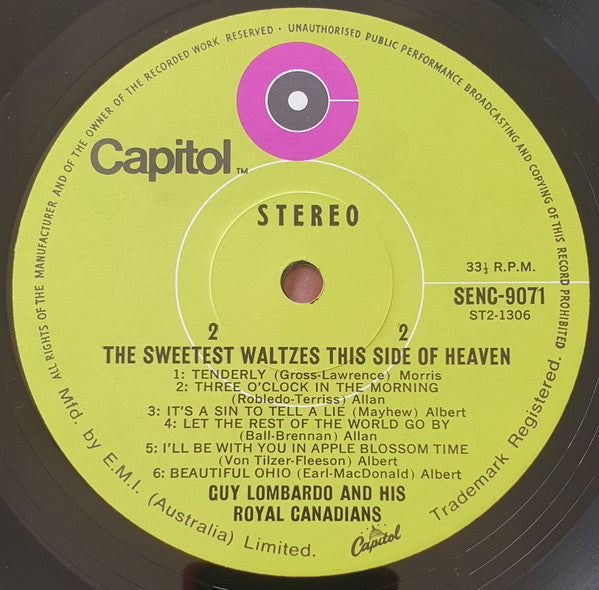Guy Lombardo And His Royal Canadians : The Sweetest Waltzes This Side Of Heaven (LP, Album)