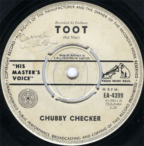 Chubby Checker : The Twist (7", Single, 4Po)