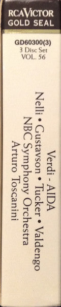 Giuseppe Verdi - Herva Nelli, Eva Gustavson, Richard Tucker (2), Giuseppe Valdengo, Arturo Toscanini, NBC Symphony Orchestra : Aida (3xCD, Album, Mono, RE, RM + Box)