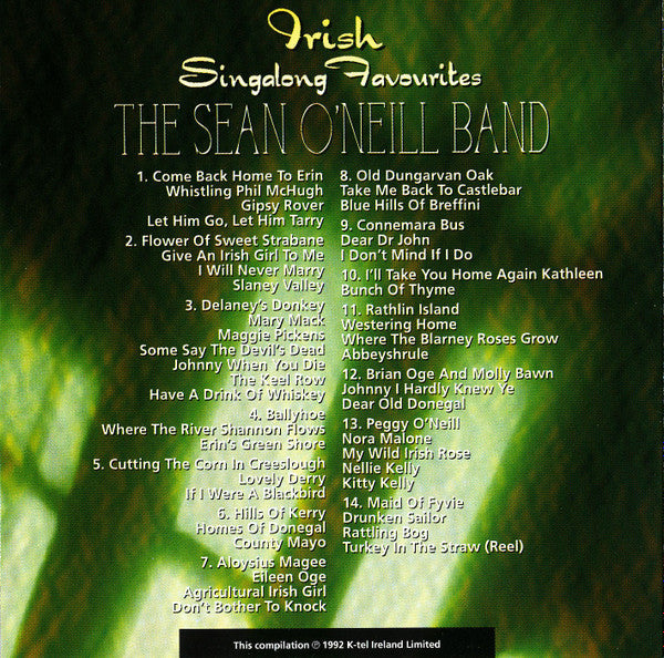 The Sean O'Neill Band* : Irish Singalong Favourites (CD, Album)