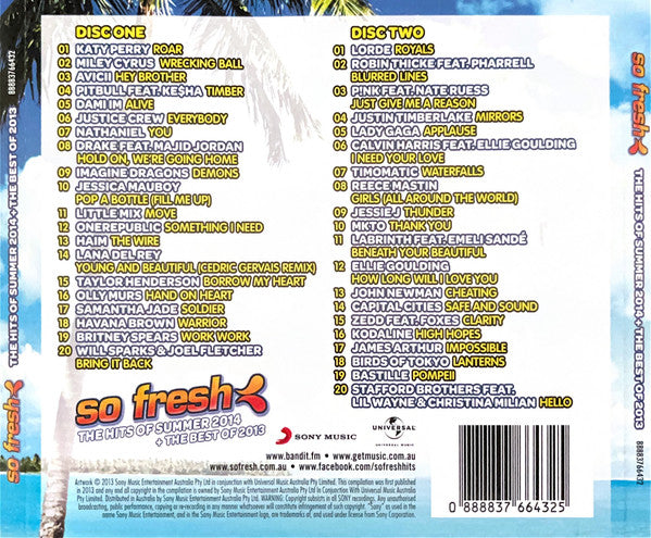 Various : So Fresh: The Hits Of Summer 2014 + The Best Of 2013 (2xCD, Comp)