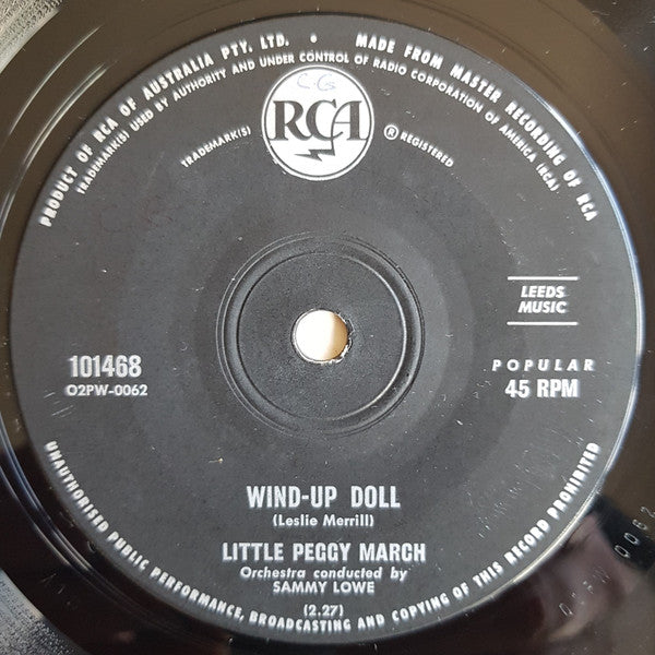 Peggy March : I Will Follow Him (7", Single, Sol)