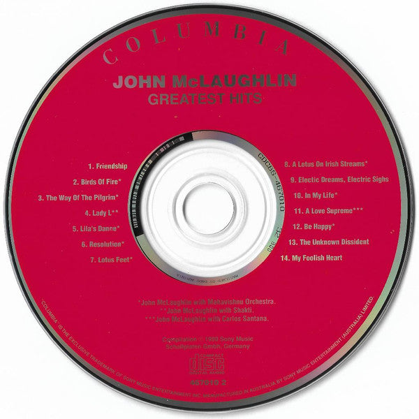 John McLaughlin : Greatest Hits (CD, Comp)