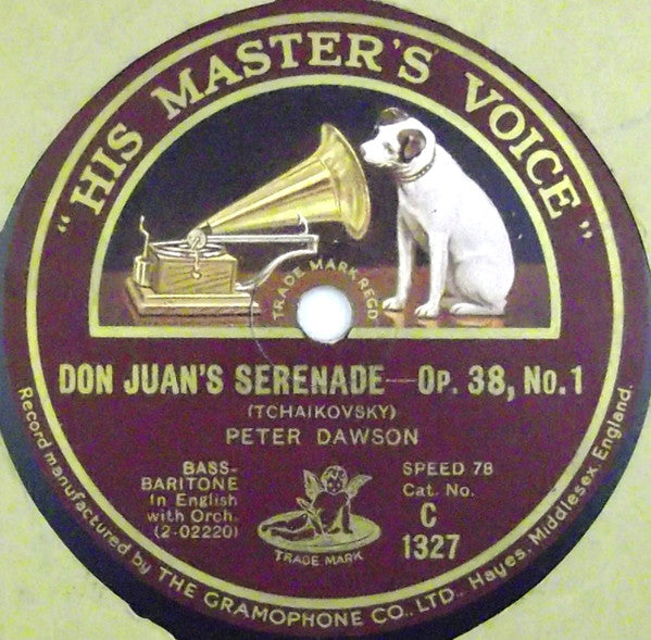 Peter Dawson : The Erl King / Don Juan's Serenade (Shellac, 12")