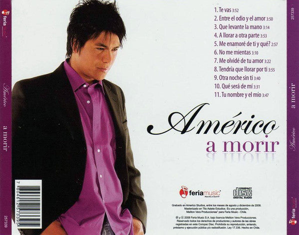 Americo : A Morir (CD, Album)