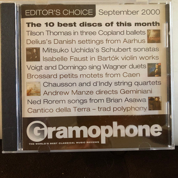 Various : Gramophone Editor's Choice - September 2000 (CD, Promo, Smplr)