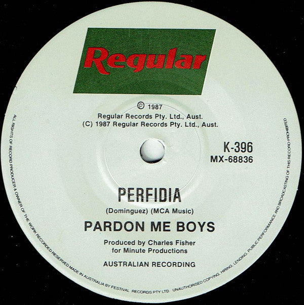 Pardon Me Boys : Beat Me Daddy (Eight To The Bar) (7", Single, Ltd)