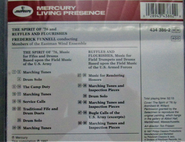 Eastman Wind Ensemble : The Spirt Of '76 Ruffles And Flourishes (CD)