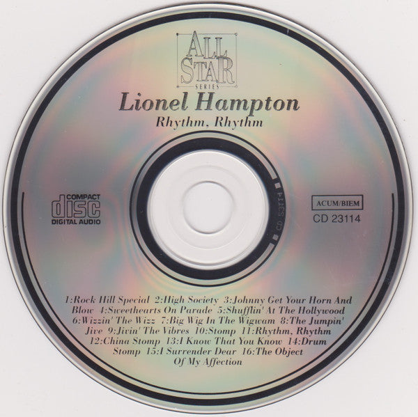 Lionel Hampton : Rhythm, Rhythm (CD, Album, Comp)