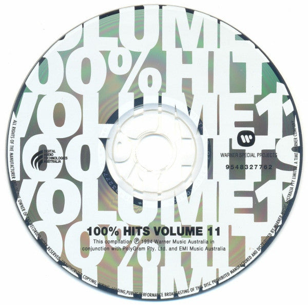 Various : 100% Hits Volume 11 (CD, Comp)