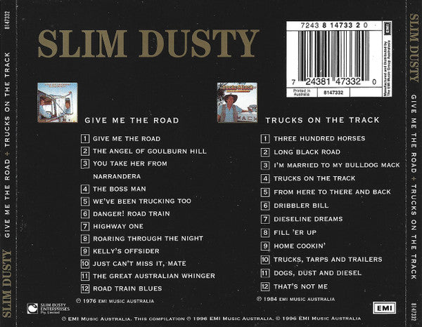 Slim Dusty : Give Me The Road + Trucks On The Track (2xCD, Album, Comp, RE)