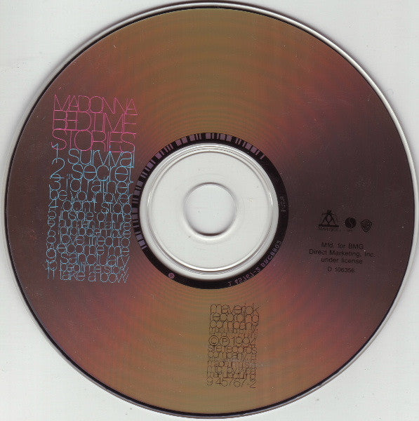 Madonna : Bedtime Stories (CD, Album, Club)