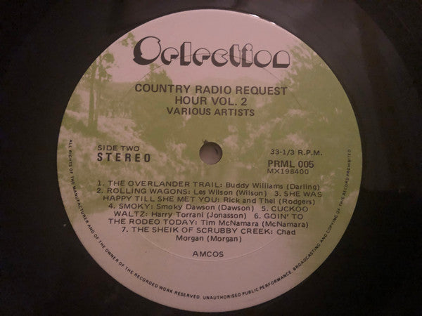Various : Country Radio Request Hour, Volume Two (LP, Comp, RE)
