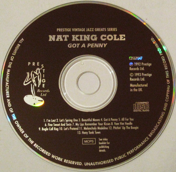 Nat King Cole : Got A Penny (CD, Comp)