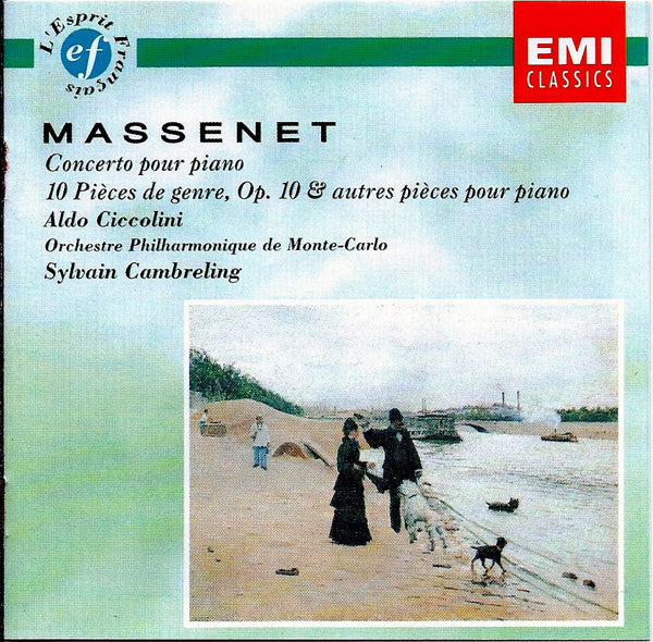 Massenet* / Aldo Ciccolini, Orchestre Philharmonique De Monte-Carlo ∙ Sylvain Cambreling : Concerto Pour Piano - 10 Pièces De Genre, Op. 10 & Autres Pièces Pour Piano (CD, Comp, RM)