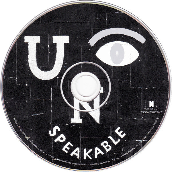 Bill Frisell : Unspeakable (CD, Album)