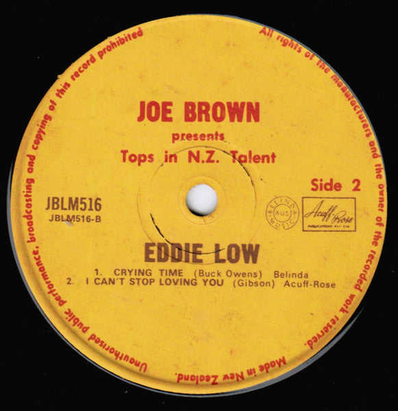 Eddie Low : Eddie Low On A Mini Record (7", EP)