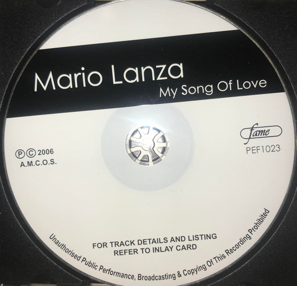 Mario Lanza : My Song Of Love (CD, Comp)