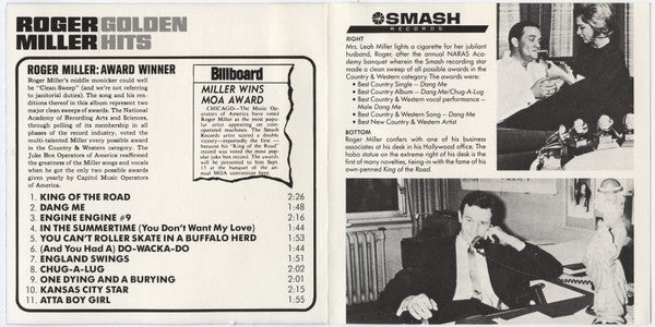Roger Miller : Golden Hits (CD, Comp, Ato)