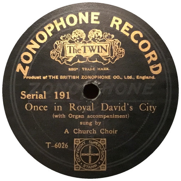 A Church Choir* : Hark, The Herald Angels / Once In Royal David's City (Shellac, 10")