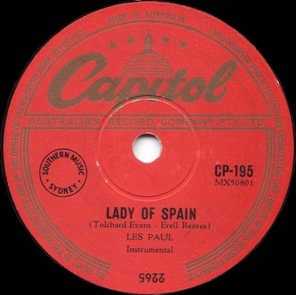 Les Paul & Mary Ford / Les Paul : My Baby's Coming Home / Lady Of Spain (Shellac, 10")