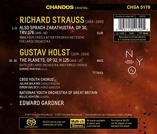 Gustav Holst, Richard Strauss : Holst The Planets Strauss Also Sprach Zarathustra (SACD, Hybrid, Multichannel)