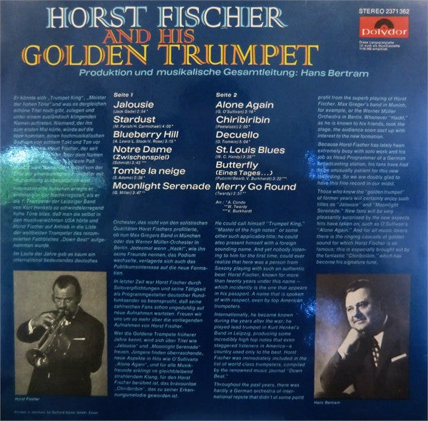 Horst Fischer - Orchester Hans Bertram : Horst Fischer And His Golden Trumpet (LP, Album)
