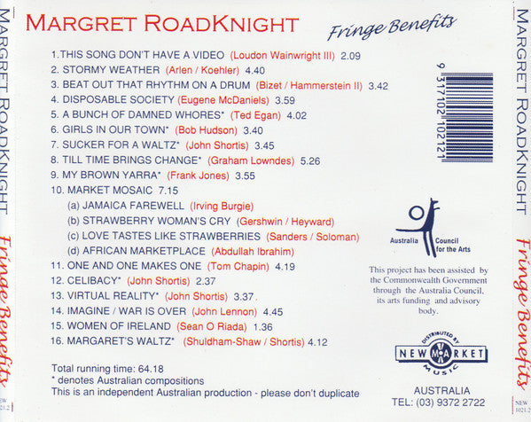 Margret Roadknight : Fringe Benefits (CD, Album)
