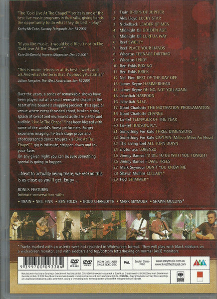 Various : Live At The Chapel (DVD-V, PAL)