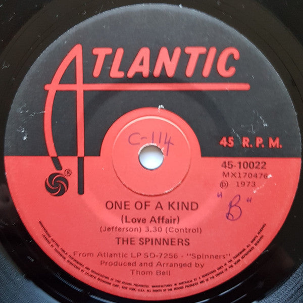 The Spinners* : Could It Be I'm Falling In Love / One Of A Kind (Love Affair) (7", Single)