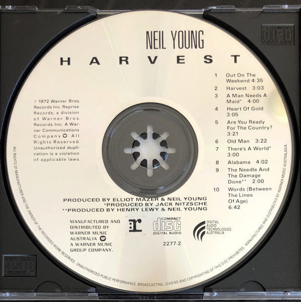 Neil Young : Harvest (CD, Album, RE, Gol)