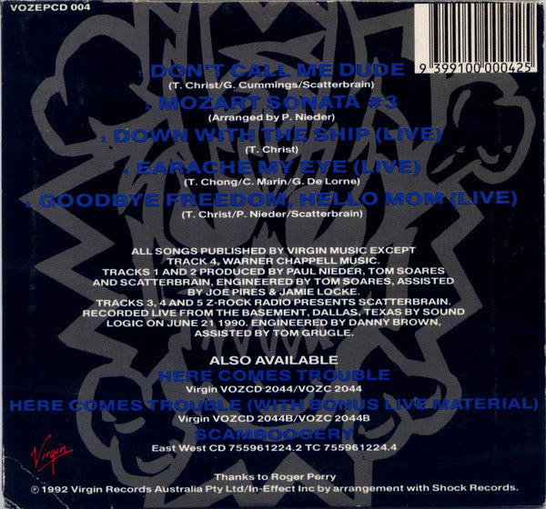 Scatterbrain (3) : Return Of The Dudes Tour E.P. (CD, EP)