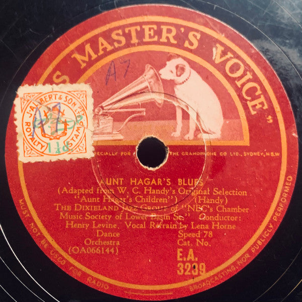 The Dixieland Jazz Group Of NBC's Chamber Music Society Of Lower Basin Street : Joe Turner Blues / Aunt Hagar's Blues (Shellac, 10")