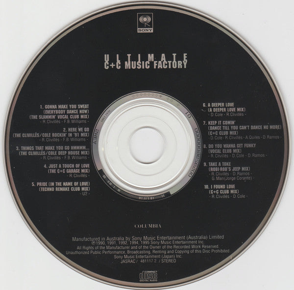 C + C Music Factory : Ultimate (CD, Comp)