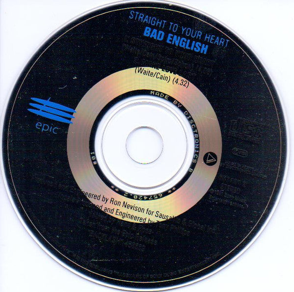 Bad English : Straight To Your Heart (CD, Single)
