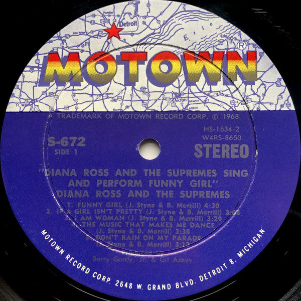 The Supremes : Sing And Perform "Funny Girl" (LP, Album, Uni)